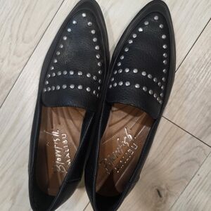 Blowfish Black Studded Loafers.